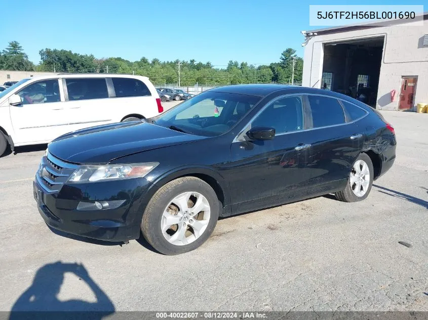 2011 Honda Accord Crosstour Ex-L VIN: 5J6TF2H56BL001690 Lot: 40022607