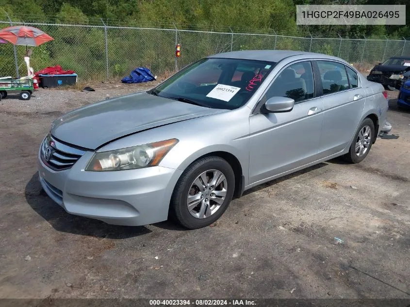 1HGCP2F49BA026495 2011 Honda Accord 2.4 Lx-P