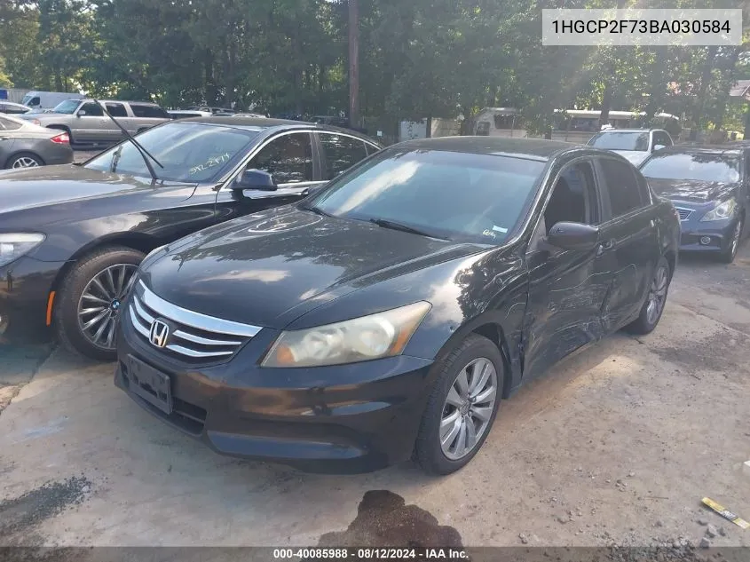 1HGCP2F73BA030584 2011 Honda Accord Ex