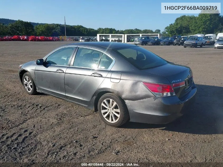 2011 Honda Accord 2.4 Se VIN: 1HGCP2F66BA009719 Lot: 40105448