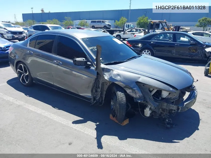 2011 Honda Accord 2.4 Se VIN: 1HGCP2F61BA011328 Lot: 40134609