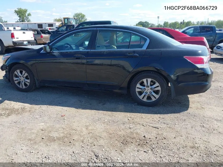 2011 Honda Accord 2.4 Se VIN: 1HGCP2F68BA066729 Lot: 40164809