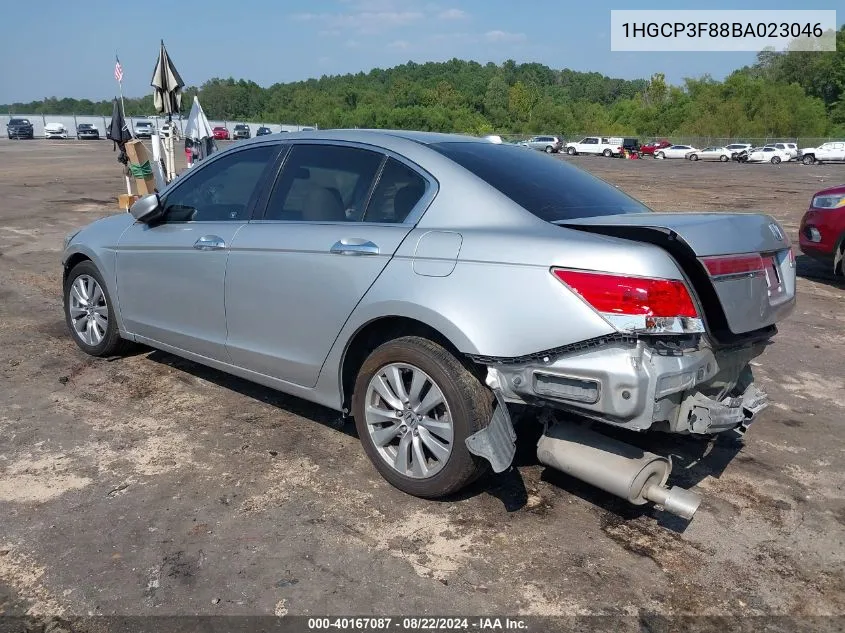 1HGCP3F88BA023046 2011 Honda Accord 3.5 Ex-L