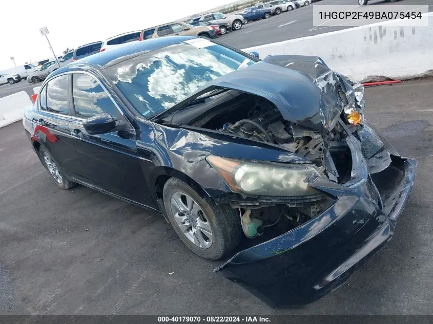 1HGCP2F49BA075454 2011 Honda Accord 2.4 Lx-P