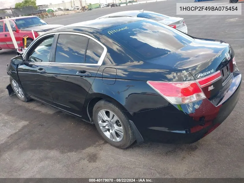 1HGCP2F49BA075454 2011 Honda Accord 2.4 Lx-P