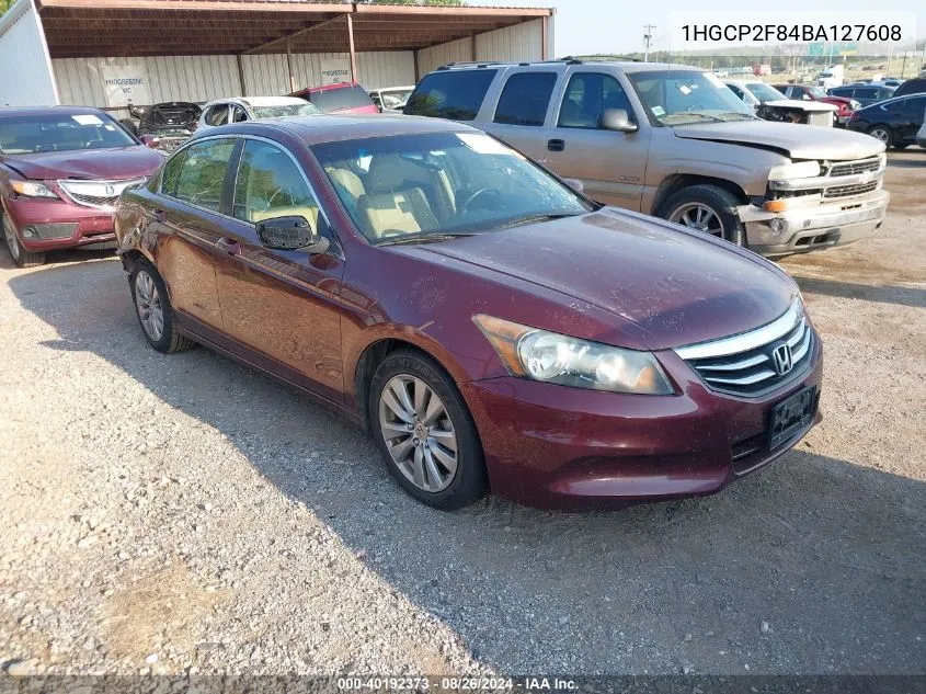 2011 Honda Accord 2.4 Ex-L VIN: 1HGCP2F84BA127608 Lot: 40192373