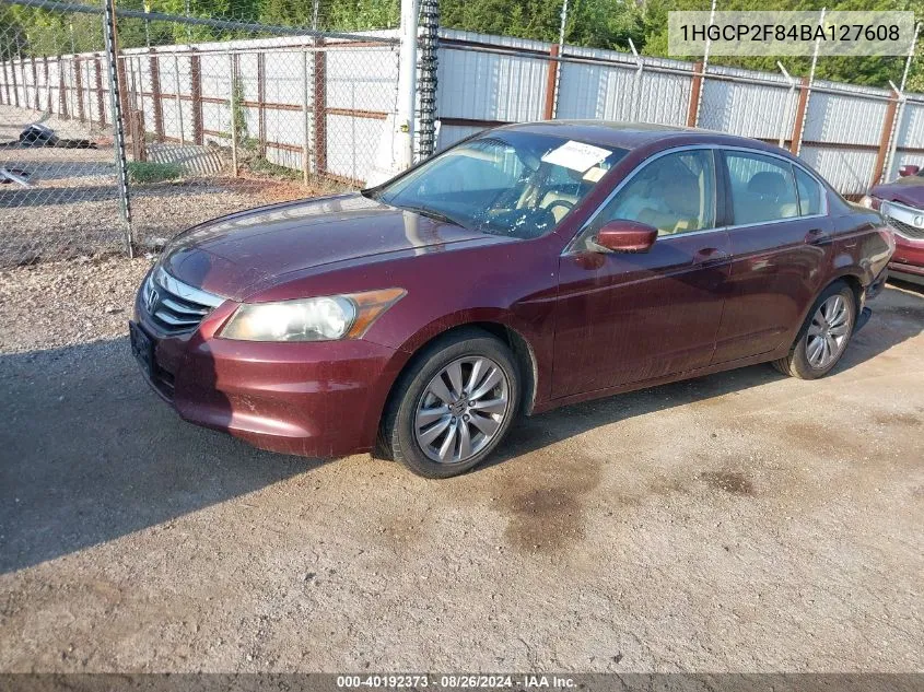 2011 Honda Accord 2.4 Ex-L VIN: 1HGCP2F84BA127608 Lot: 40192373