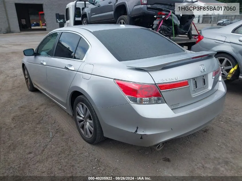 1HGCP3F85BA017060 2011 Honda Accord 3.5 Ex-L