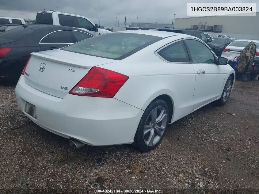 1HGCS2B89BA003824 2011 Honda Accord 3.5 Ex-L