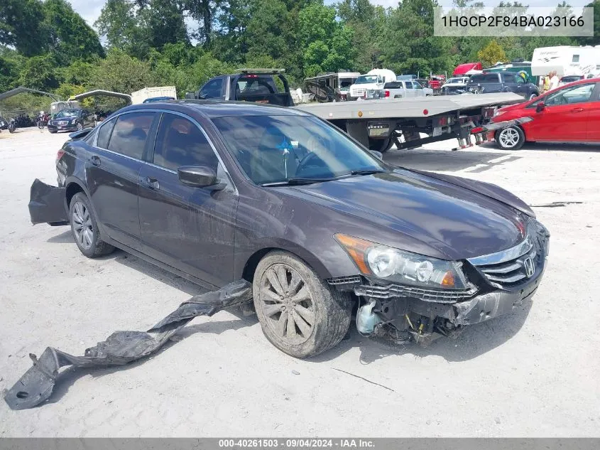 2011 Honda Accord 2.4 Ex-L VIN: 1HGCP2F84BA023166 Lot: 40261503