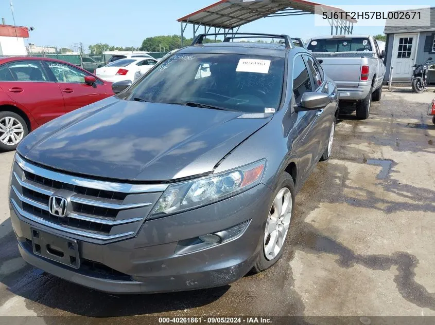 2011 Honda Accord Crosstour Ex-L VIN: 5J6TF2H57BL002671 Lot: 40261861