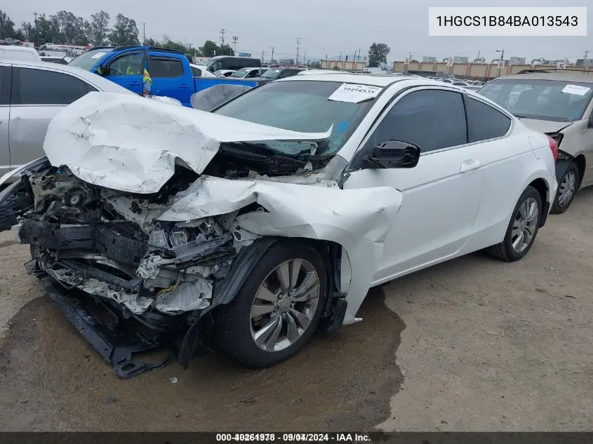 1HGCS1B84BA013543 2011 Honda Accord 2.4 Ex-L