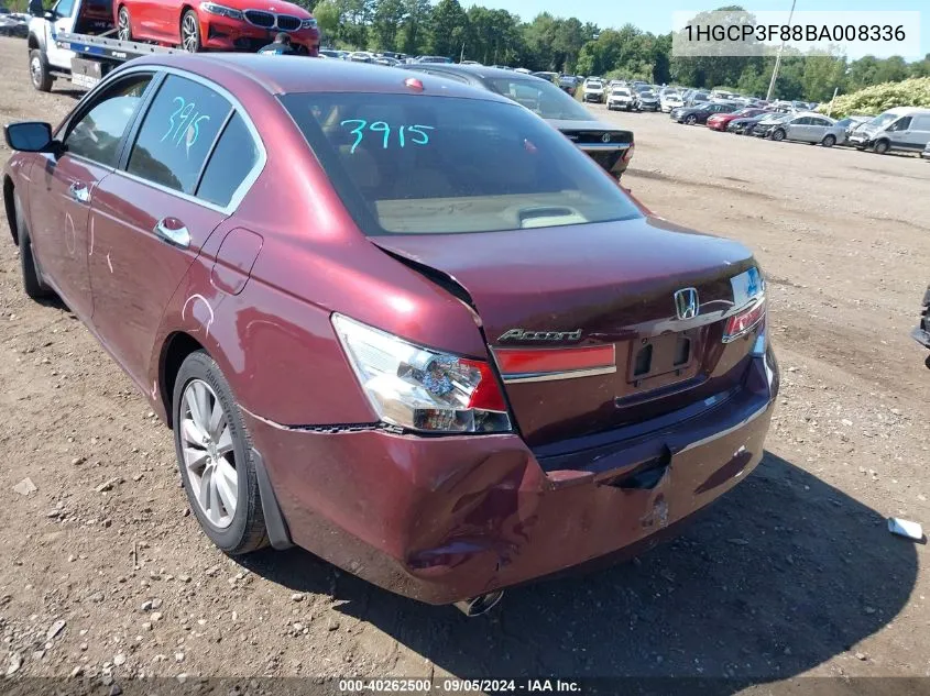 1HGCP3F88BA008336 2011 Honda Accord 3.5 Ex-L