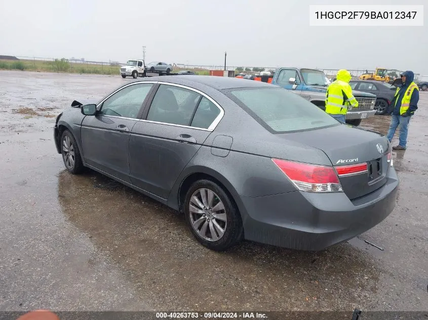 1HGCP2F79BA012347 2011 Honda Accord 2.4 Ex