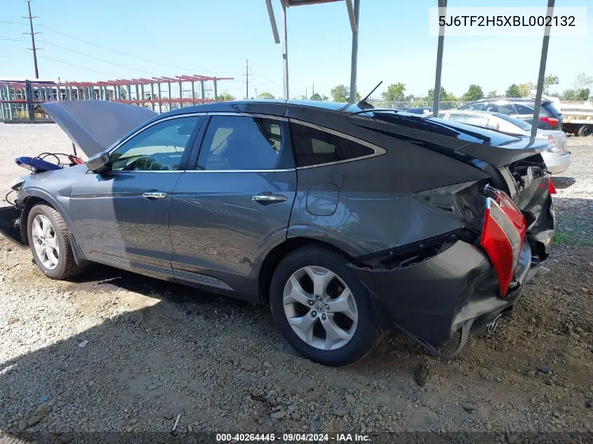 2011 Honda Accord Crosstour Ex-L VIN: 5J6TF2H5XBL002132 Lot: 40264445