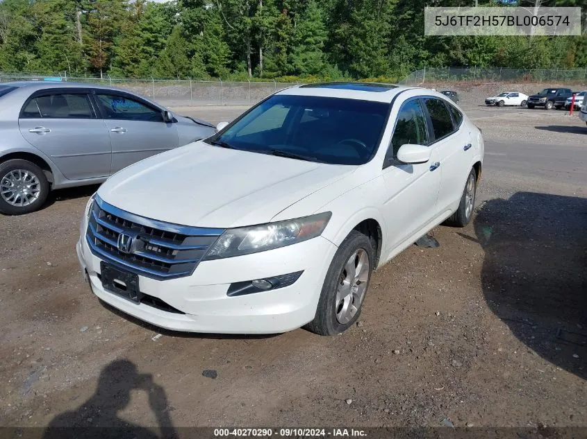 2011 Honda Accord Crosstour Exl VIN: 5J6TF2H57BL006574 Lot: 40270290