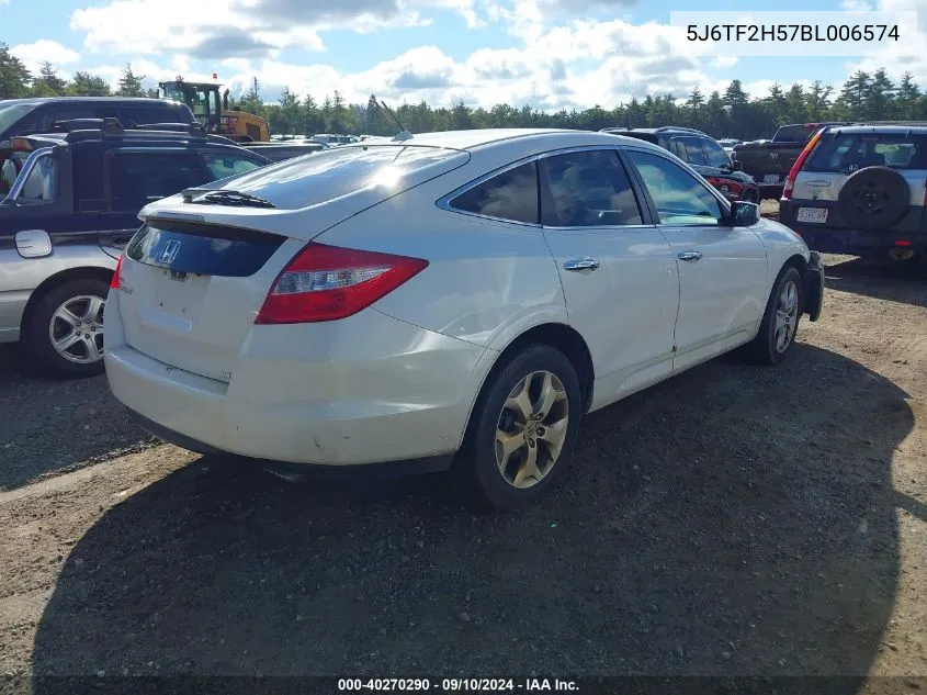 2011 Honda Accord Crosstour Exl VIN: 5J6TF2H57BL006574 Lot: 40270290