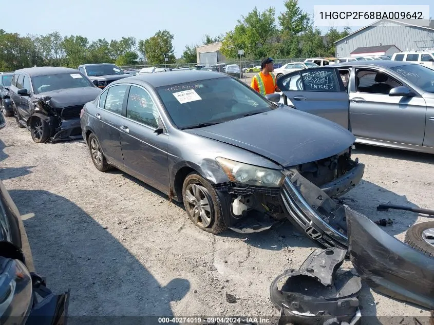 2011 Honda Accord 2.4 Se VIN: 1HGCP2F68BA009642 Lot: 40274019