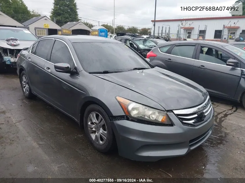 1HGCP2F68BA074992 2011 Honda Accord 2.4 Se