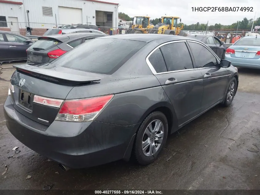 1HGCP2F68BA074992 2011 Honda Accord 2.4 Se