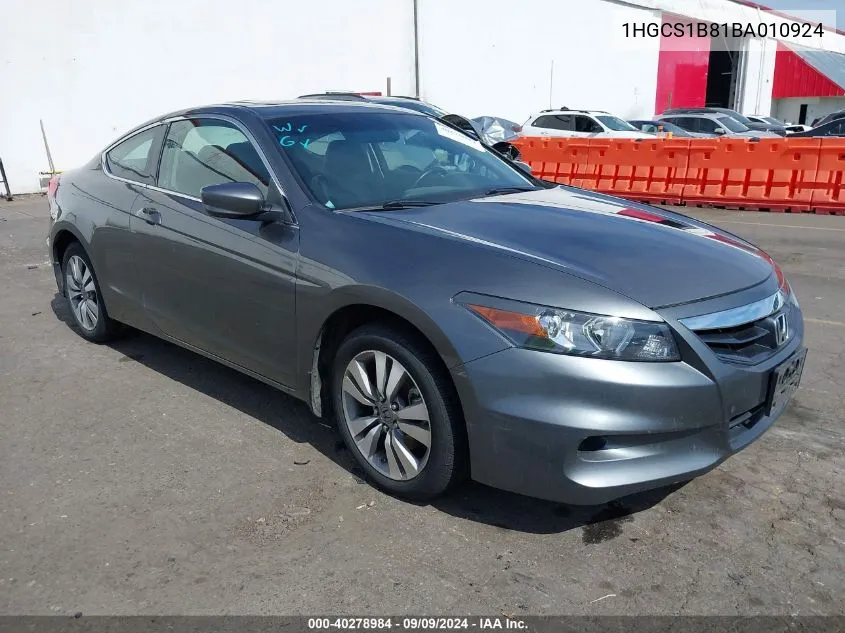 1HGCS1B81BA010924 2011 Honda Accord 2.4 Ex-L