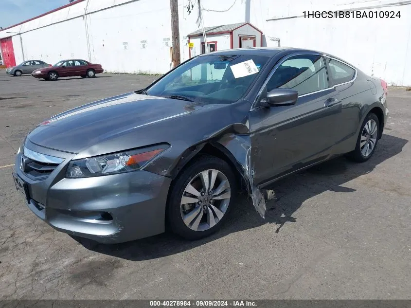 1HGCS1B81BA010924 2011 Honda Accord 2.4 Ex-L