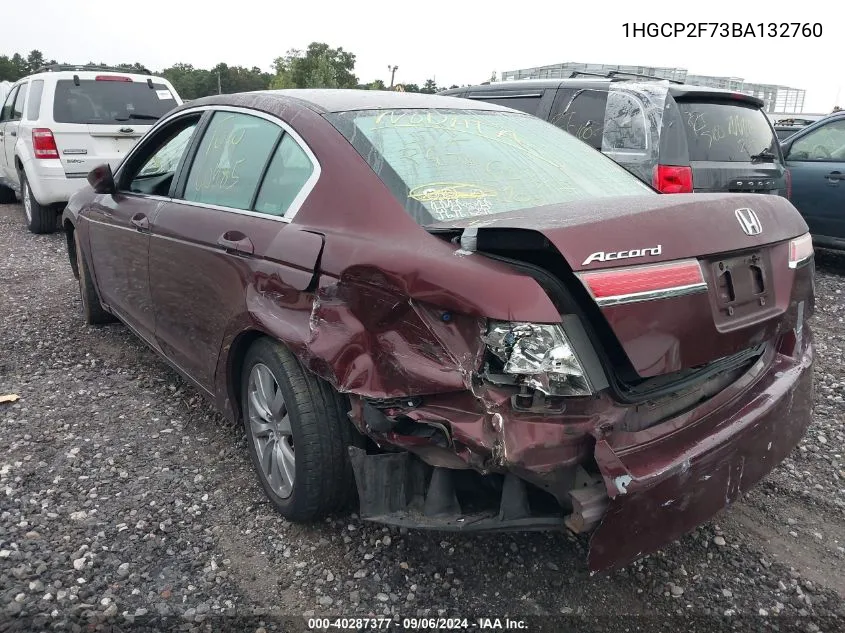 1HGCP2F73BA132760 2011 Honda Accord Ex