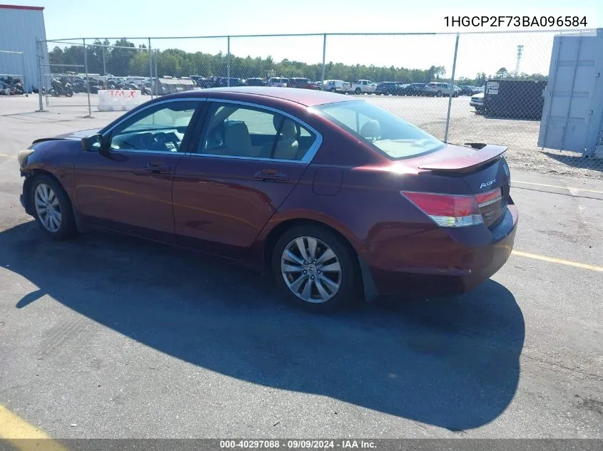 2011 Honda Accord 2.4 Ex VIN: 1HGCP2F73BA096584 Lot: 40297088