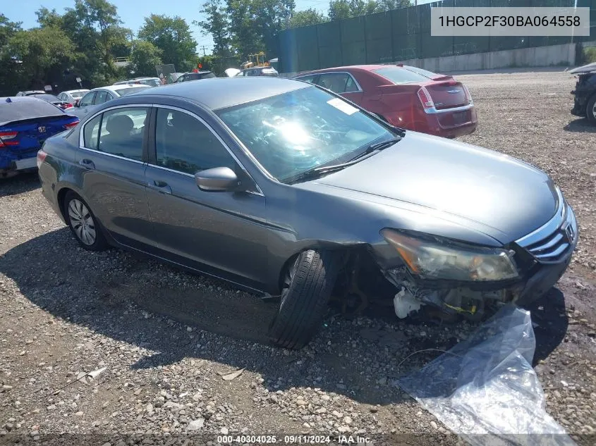 1HGCP2F30BA064558 2011 Honda Accord 2.4 Lx