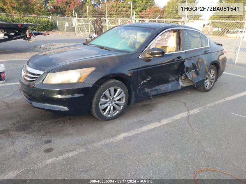 1HGCP2F72BA051541 2011 Honda Accord Ex