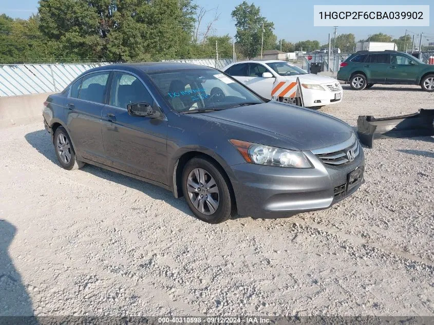 2011 Honda Accord Se VIN: 1HGCP2F6CBA039902 Lot: 40310598