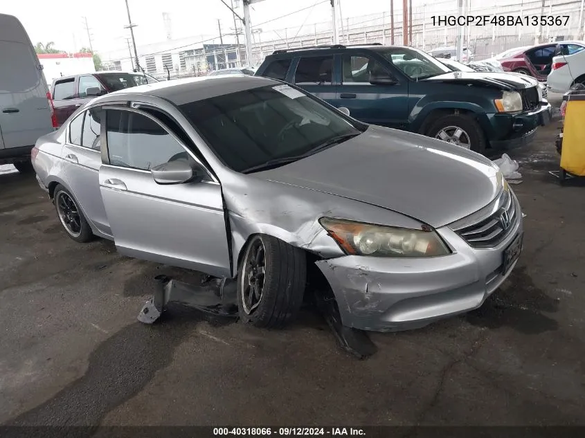 2011 Honda Accord Lxp VIN: 1HGCP2F48BA135367 Lot: 40318066