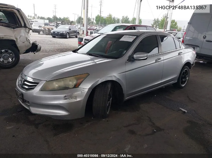 1HGCP2F48BA135367 2011 Honda Accord Lxp