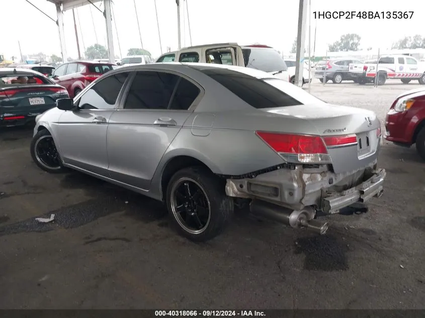 1HGCP2F48BA135367 2011 Honda Accord Lxp