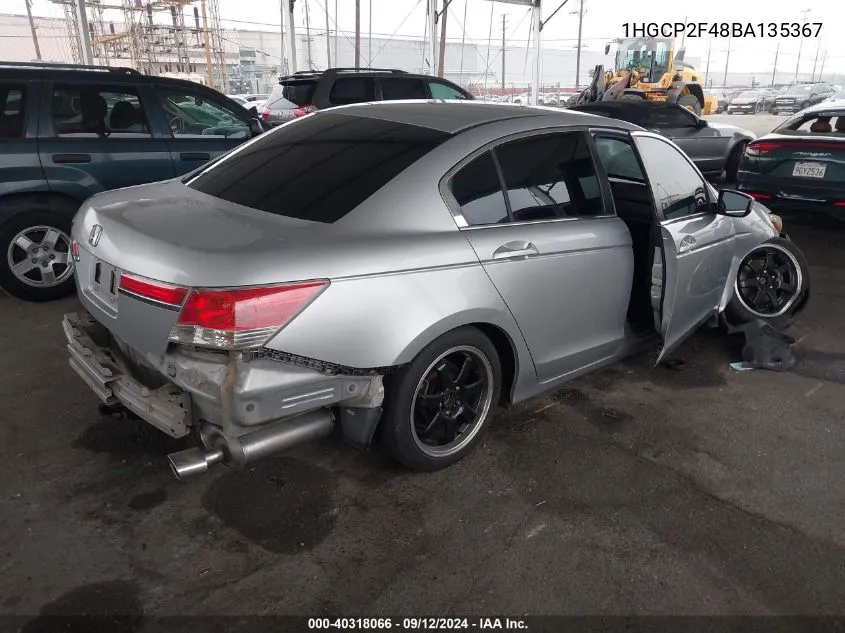 1HGCP2F48BA135367 2011 Honda Accord Lxp