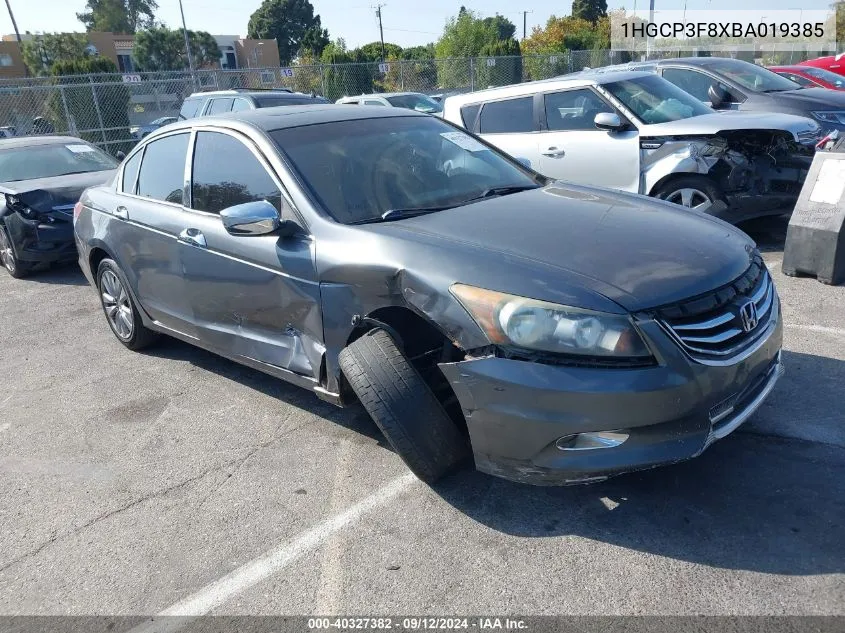 2011 Honda Accord Exl VIN: 1HGCP3F8XBA019385 Lot: 40327382