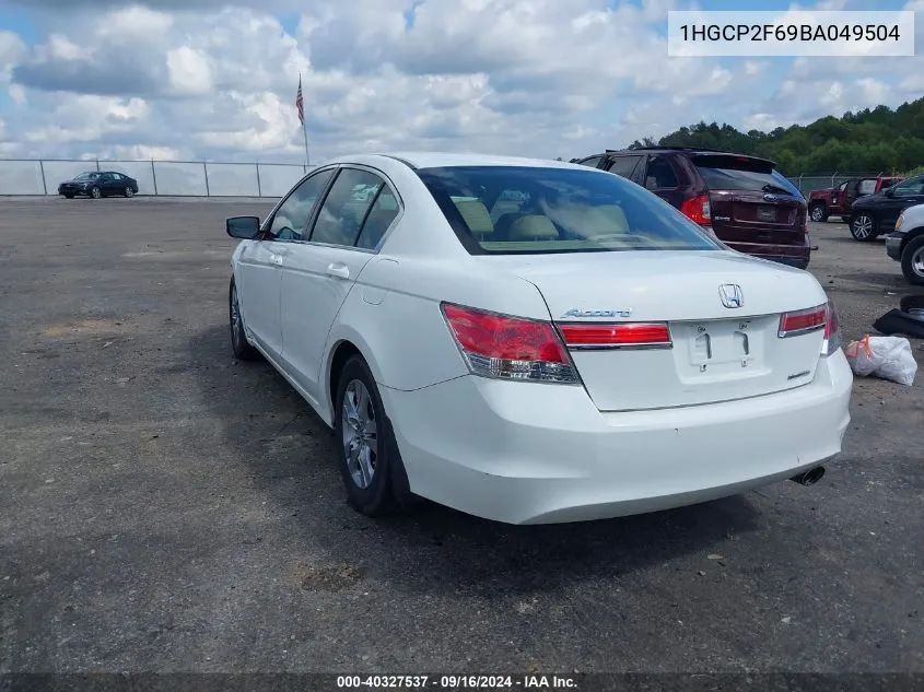 1HGCP2F69BA049504 2011 Honda Accord 2.4 Se