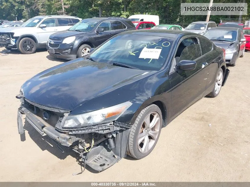 2011 Honda Accord 3.5 Ex-L VIN: 1HGCS2A88BA002102 Lot: 40330735