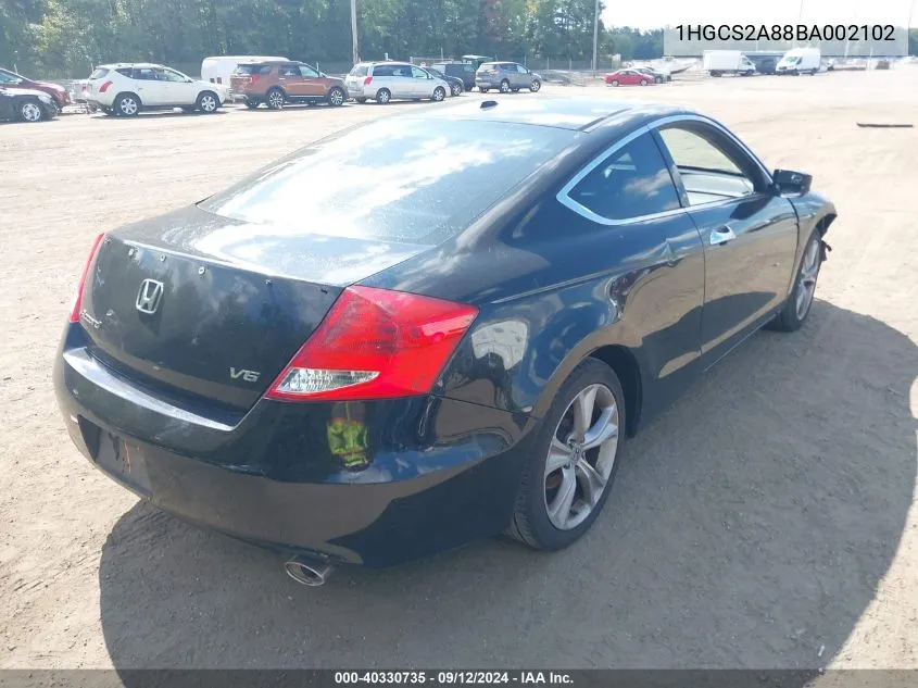 1HGCS2A88BA002102 2011 Honda Accord 3.5 Ex-L