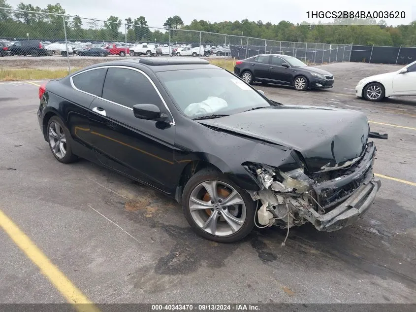 1HGCS2B84BA003620 2011 Honda Accord Exl