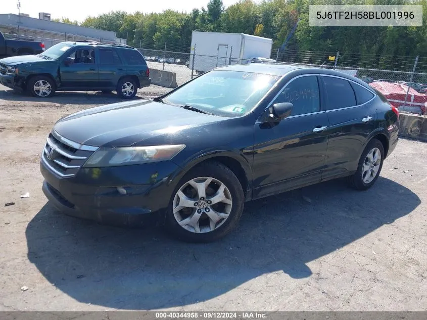 2011 Honda Accord Crosstour Ex-L VIN: 5J6TF2H58BL001996 Lot: 40344958