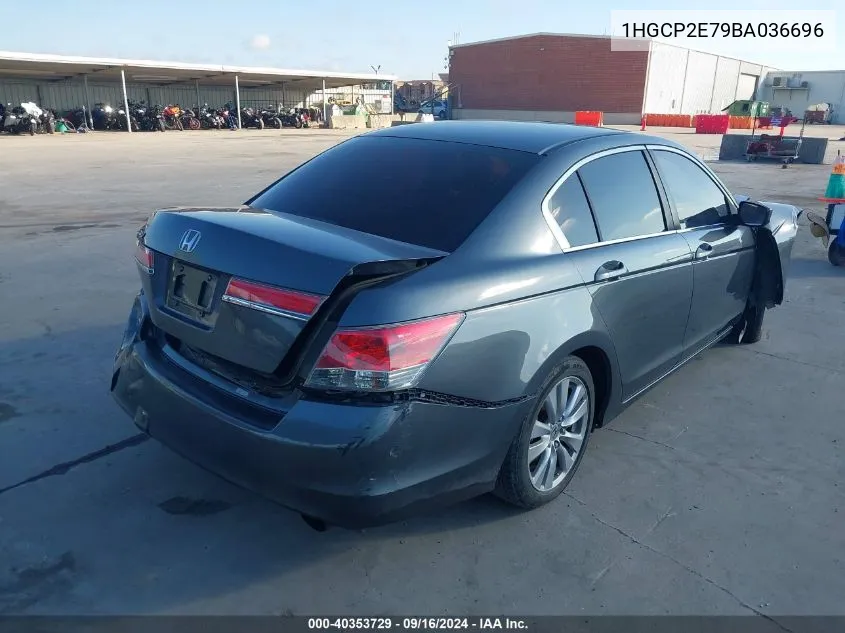 2011 Honda Accord 2.4 Ex VIN: 1HGCP2E79BA036696 Lot: 40353729