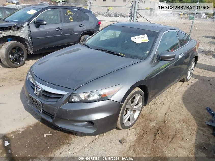 2011 Honda Accord Exl VIN: 1HGCS2B82BA001963 Lot: 40372387