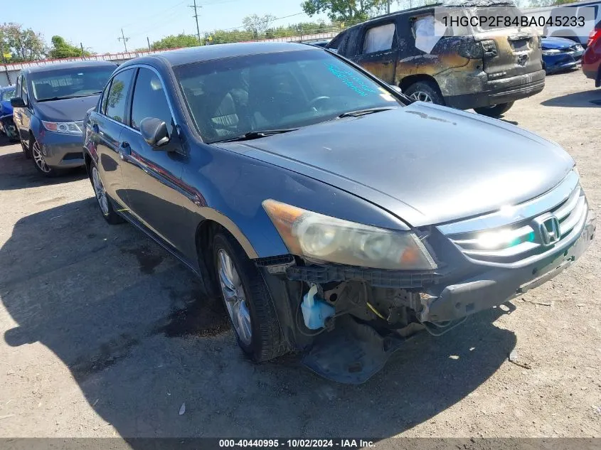 2011 Honda Accord 2.4 Ex-L VIN: 1HGCP2F84BA045233 Lot: 40440995