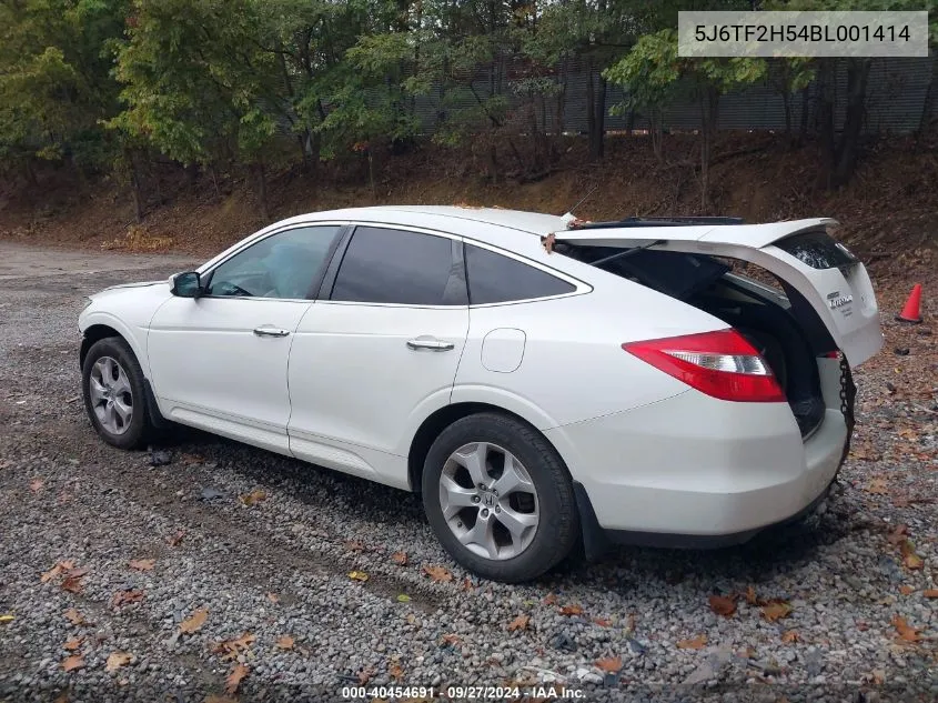 2011 Honda Accord Crosstour Ex-L VIN: 5J6TF2H54BL001414 Lot: 40454691