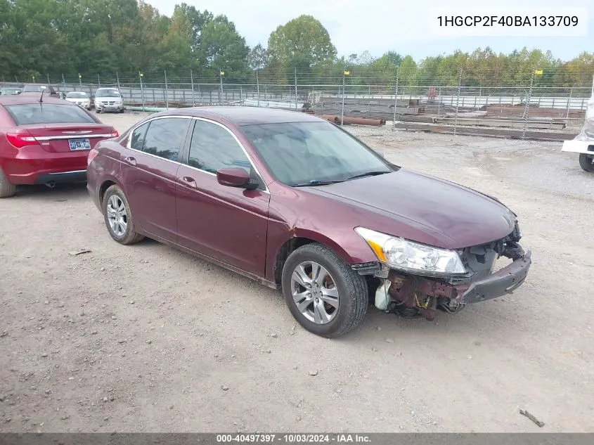 2011 Honda Accord 2.4 Lx-P VIN: 1HGCP2F40BA133709 Lot: 40497397