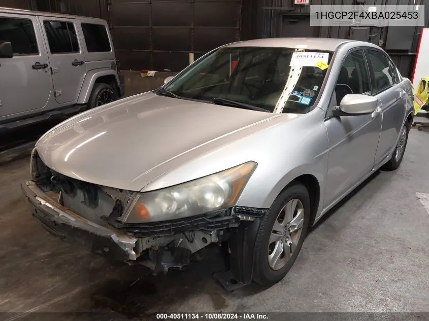 1HGCP2F4XBA025453 2011 Honda Accord 2.4 Lx-P