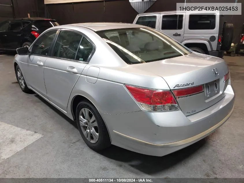 1HGCP2F4XBA025453 2011 Honda Accord 2.4 Lx-P