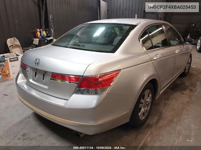 1HGCP2F4XBA025453 2011 Honda Accord 2.4 Lx-P