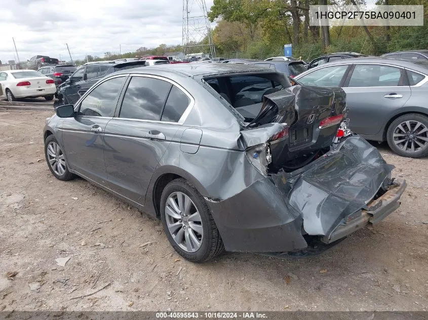 1HGCP2F75BA090401 2011 Honda Accord 2.4 Ex